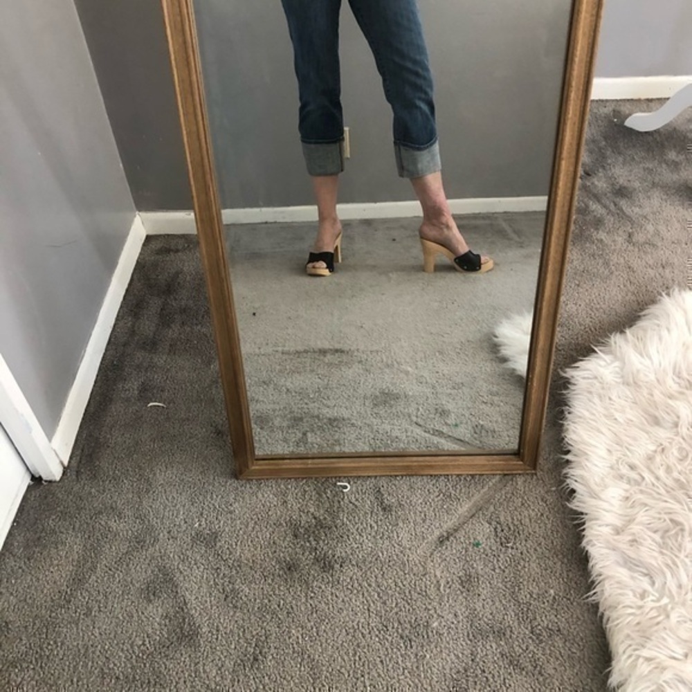 Loft Marisa cropped blue jeans sz 0